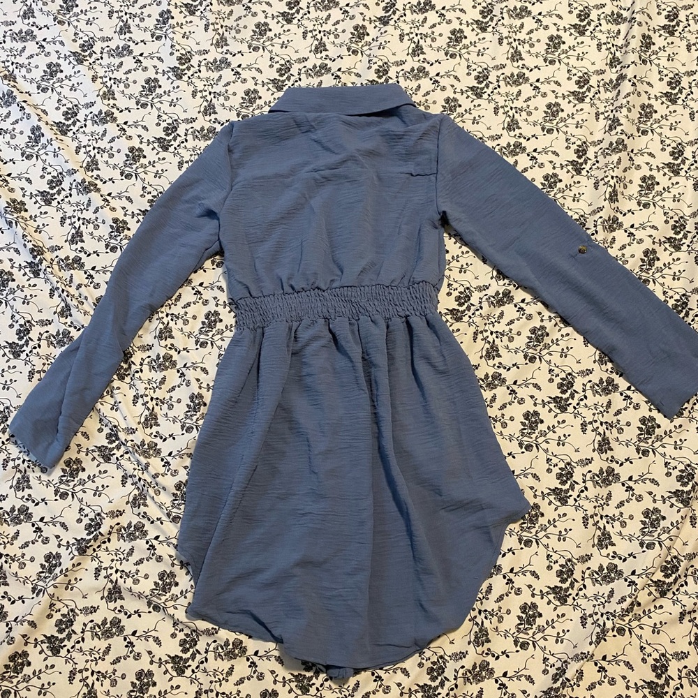 No Comment Blue Tunic With Buttons - Picture 2 of 6